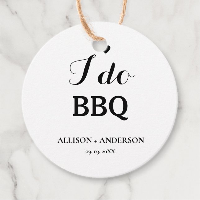 Étiquettes Cadeau Calligraphie moderne je fais du barbecue enterreme (Devant)