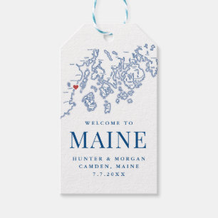 Étiquettes-cadeau Camden Bienvenue à Maine Wedding Favor