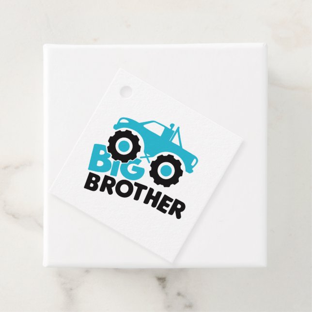 Étiquettes Cadeau Camion Big Brother Monster (En situation)