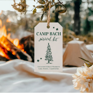 Étiquettes-cadeau CAMP BACH - Dernier sentier avant le voile