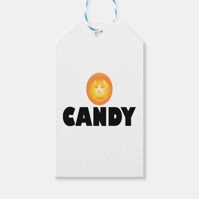 Étiquettes-cadeau Candy Halloween (Devant)