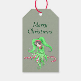 Étiquettes-cadeau Candycane Elf