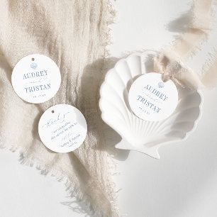 Étiquettes Cadeau CAPE COD Merci Mariage minimaliste côtier