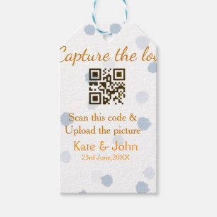 Étiquettes-cadeau Capturer l'amour ajouter scan QR télécharger image