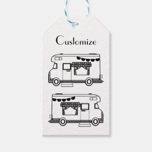 Étiquettes-cadeau Caravane de camping RV Thunder_Cove