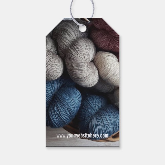 Étiquettes-cadeau Care Express Wool Linen Sewn Knitted (Devant)