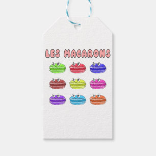 Étiquettes-cadeau Caricature des Macarons