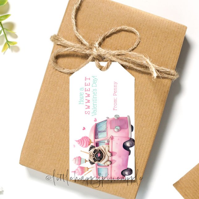 Étiquettes-cadeau Carlin cadeau de la Saint-Valentin (Créateur téléchargé)