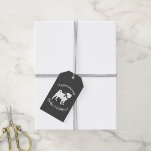 Étiquettes-cadeau Carlin Chien Baby shower Thème Chien Chiot Neutre