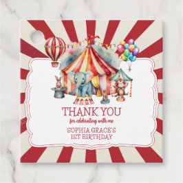 Étiquettes Cadeau Carnaval Budget Cirque Spectacle & Animaux Anniver