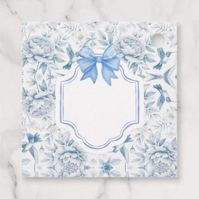 Étiquettes Cadeau Carte de préférence de la toile d'oiseau-Humain (Dos)