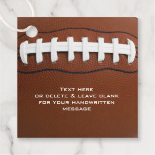 Étiquettes Cadeau Carte de préférence pour la conception de football