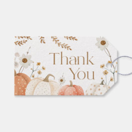 Étiquettes-cadeau Carte de remerciement Automne Citrouille 