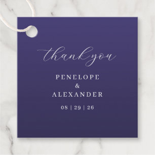 Étiquettes Cadeau Carte de remerciement violet élégant
