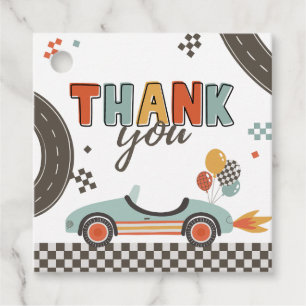 Étiquettes Cadeau Carte de remerciements automobile