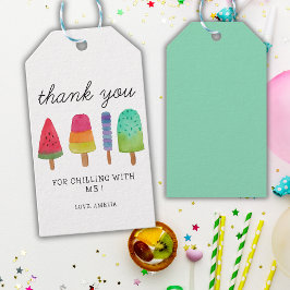 Étiquettes-cadeau Carte de remerciements coloré