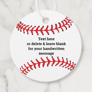 Étiquettes Cadeau Carte préférée de conception de base-ball