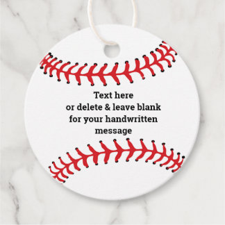Étiquettes Cadeau Carte préférée de conception de base-ball