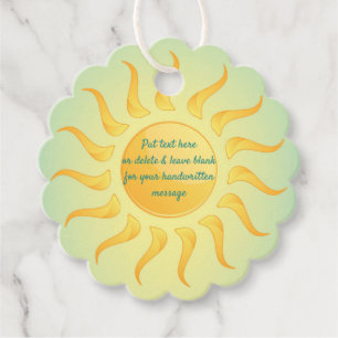 Étiquettes Cadeau Carte Sunshine Design Favoriser