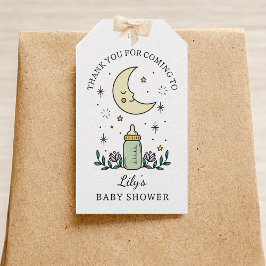 Étiquettes-cadeau Carte Tarot Baby shower Lune Merci Favoriser