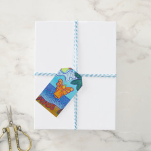 Étiquettes-cadeau Cartes-cadeaux personnalisées de Beach Angel Holi