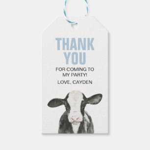 Étiquettes-cadeau Cartes de remerciement d'anniversaire Holy Cow Gif