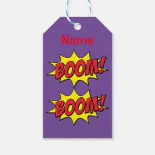 Étiquettes-cadeau Cartoon Boom Thunder_Cove