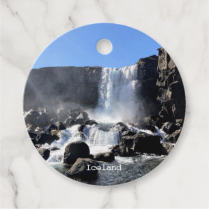 Étiquettes Cadeau Cascade islandaise -