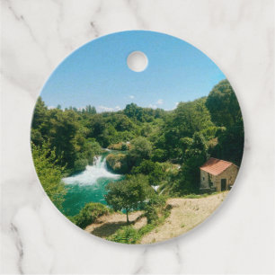 Étiquettes Cadeau Cascades de Krka - Parc national de Krka - Croatie