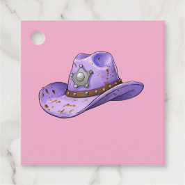 Étiquettes Cadeau Casquette-Arrière - plan rose pâle