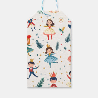Étiquettes-cadeau Casse-Noisette Ballet Noël Motif Sans Couture