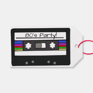 Étiquettes-cadeau "Cassette Rétro"