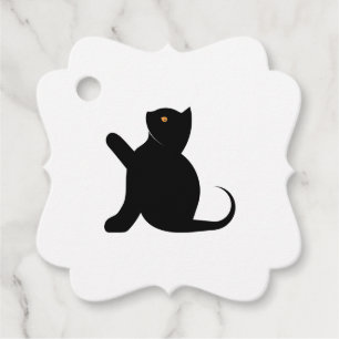 Étiquettes Cadeau Cat dit bonjour
