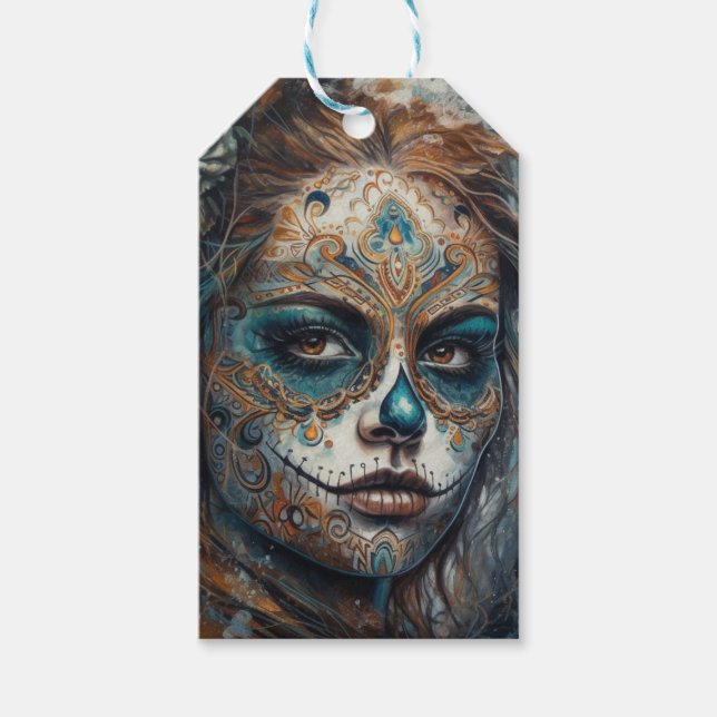 Étiquettes-cadeau Catrina Azul (Devant)