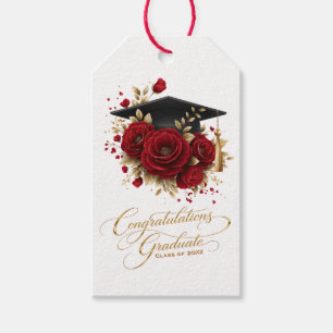 Étiquettes-cadeau Célébration de remise des diplômes élégante • Écri