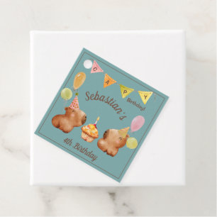 Étiquettes Cadeau Célébrer un anniversaire capy