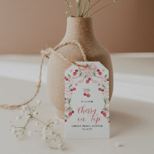 Étiquettes-cadeau Cerise sur le dessus Cadeau de douche de mariée