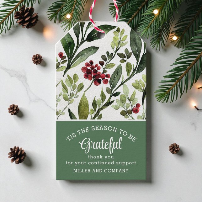 Étiquettes-cadeau 'C'Est La Saison D'Être Gratuit Noël D'Entreprise (Créateur téléchargé)