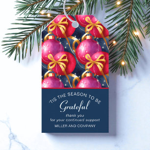 Étiquettes-cadeau 'C'Est La Saison D'Être Gratuit Noël D'Entreprise