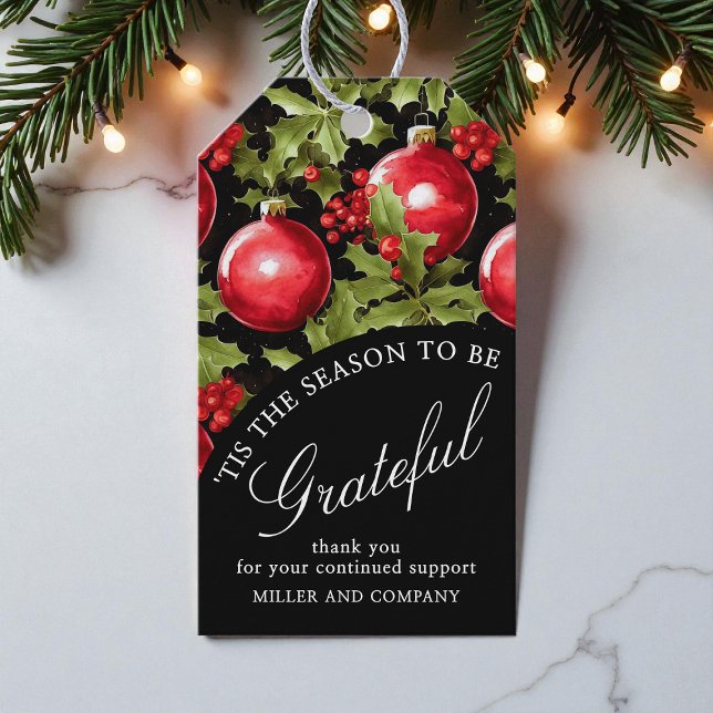 Étiquettes-cadeau 'C'Est La Saison D'Être Gratuit Noël D'Entreprise (Créateur téléchargé)