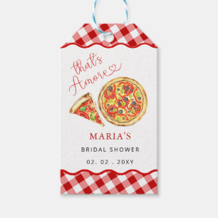 Étiquettes-cadeau C'est l'amour Fête de Pizza Italienne Enterrement