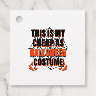 Étiquettes Cadeau C'Est Mon Costume D'Halloween Bon Marché - Hallowe