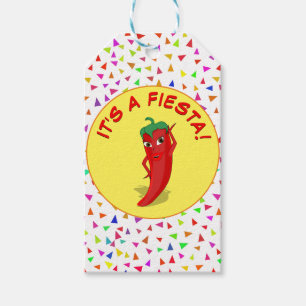 Étiquettes-cadeau C'est une fête avec un motif de confettis