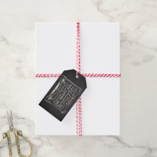 Étiquettes-cadeau Chalkboard Christian Christmas