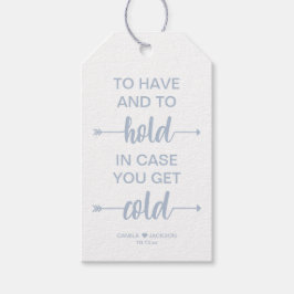 Étiquettes-cadeau Chambre de mariage d'hiver