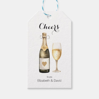 Étiquettes-cadeau Champagne Prosecco Lover vous salue