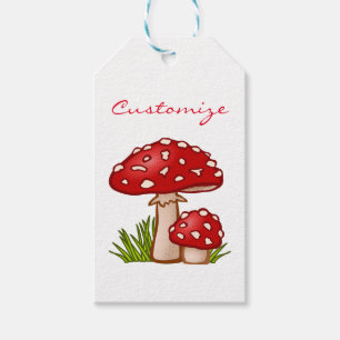 Étiquettes-cadeau Champignons de la Red Amanita Thunder_Cove