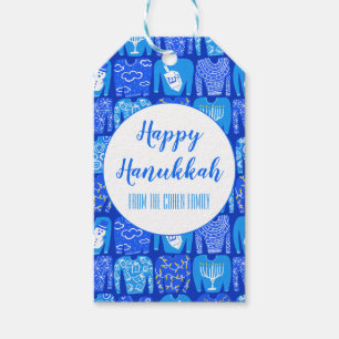 Étiquettes-cadeau Chandail Hannukah moche Motif de vacances CUSTOM