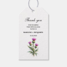 Chardon Fleurs de mariage à l'aquarelle florale éc