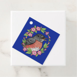 Étiquettes Cadeau Charmant oiseau du Connecticut avec Mirabilis